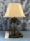 BRONZE CAMEL LAMP
