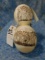2 ETCHED OSTRICH EGGS (2x$)