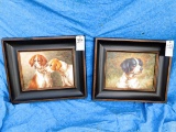 PAIR DOG PICTURES (2X$)