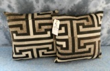 2 GRAY HIDE PILLOWS (2X$)