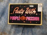 EVERCLEAR PURPLE PASSION LIT SIGN