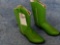 SHEPLER'S BRAND COWBOY BOOTS, KELLY (BRIGHT) GREEN, WOMEN'S US SIZE 7.5, NEVER WORN