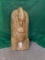 CARVED WOODEN AMERICAN INDIAN CHIEF, 42