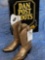 DAN POST METALLIC GOLD COWBOY BOOTS, WOMEN'S US SIZE 7.5, IMMACULATE - NEVER WORN