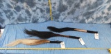 3 DIFFERENT WILDEBEEST TAIL SWATTERS (3x$)