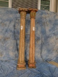 2 WOOD COLUMNS (2X$)