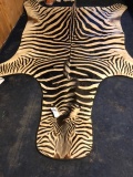 LARGE FELTED ZEBRA RUG