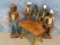 5 WOODEN COWBOYS AND INDIANS -SOME DAMAGED -SOLD AS IS (5x$)