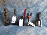 5 AFRICAN STATUES (5x$)