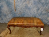 NICE OSTRICH HIDE BENCH