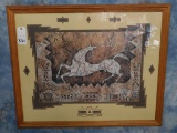 SOUTHWEST HORSE PRINT FRAMED