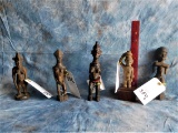 5 WOODEN STATUES (5x$)