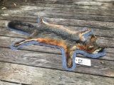 SUPER NICE DOUBLE FELTED GREY FOX RUG