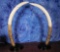 LARGE PAIR OF REPRODUCTION ELEPHANT TUSKS