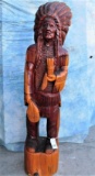 6' CARVED WOODEN INDIAN