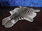 FELTED ZEBRA RUG