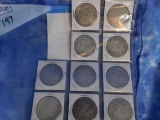 10 MORGAN SILVER DOLLARS (10x$)