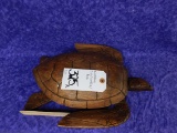 WOODEN SEA TURTLE/BOX