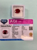 LOOSE OVAL CUT RUBY 6.55 CT