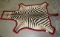 FELTED ZEBRA RUG TAXIDERMY