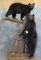 FULL BODY BLK BEAR ON 4 LEGS AND FULL BODY STANDING BLK BEAR