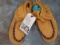 NATIVE AMERICAN BEADED LEATHER MOC.