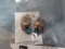ELAINE SAM NAVAJO HANDMADE TURQUOISE CORAL BEAR CLAW SS SET (ONE $)