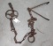 OLD ANTIQUE WOLF TRAP W/TEETH AND DRAG