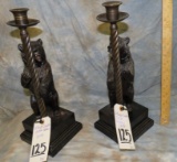 2 CANDLE STICK HOLDERS (2x$)