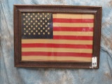 VERY NICE FRAMED US FLAG