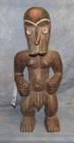 CARVED TRIBAL STATUE FROM JOHN BROMMEL'S COLLECTION TAXIDERMY