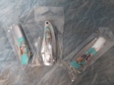 SOUTHWESTERN TOURQ INLAY POCKET KNIFES (3X$)