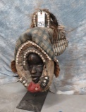 AFRICAN CEREMONIAL MASK (SPOOKY)