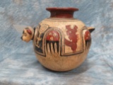 XL INDIAN CLAY DOG POT