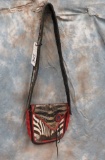 VINTAGE ZEBRA HIDE & IGUANA HIDE LEATHER PURSE