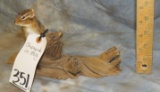 CHIPMUNK ON A LOG TAXIDERMY