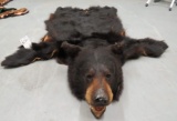 LARGE BLACK BEAR RUG -NO FELT  TAXIDERMY