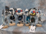 6 KACHINA DOLLS (6X$)