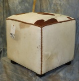 COWHIDE OTTOMAN TAXIDERMY