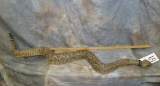 LIFESIZE SLITHERING RATTLESNAKE  TAXIDERMY