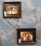 2 FRAMED DOG PAINTINGS (2X$)