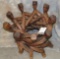 CIRCLE OF LIFE WOODEN STATUE