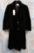 BLK FAUX FUR COAT SZ MD