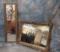 2 BRASS LOOKING MIRRORS (2x$)