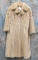 BEAUTIFUL IVORY FUR COAT Sz SM
