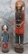 2 CARVED WOODEN INDIANS (2X$)