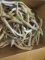 BOX OF 30LBS OF ANTLERS  TAXIDERMY