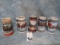 5 HOLIDAY EDITION BUDWEISER MUGS (5x$)
