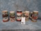 5 HOLIDAY EDITION BUDWEISER MUGS (5x$)