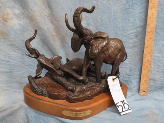 "THE GAURDIAN" ELEPHANT BRONZE By JOHN HARPER